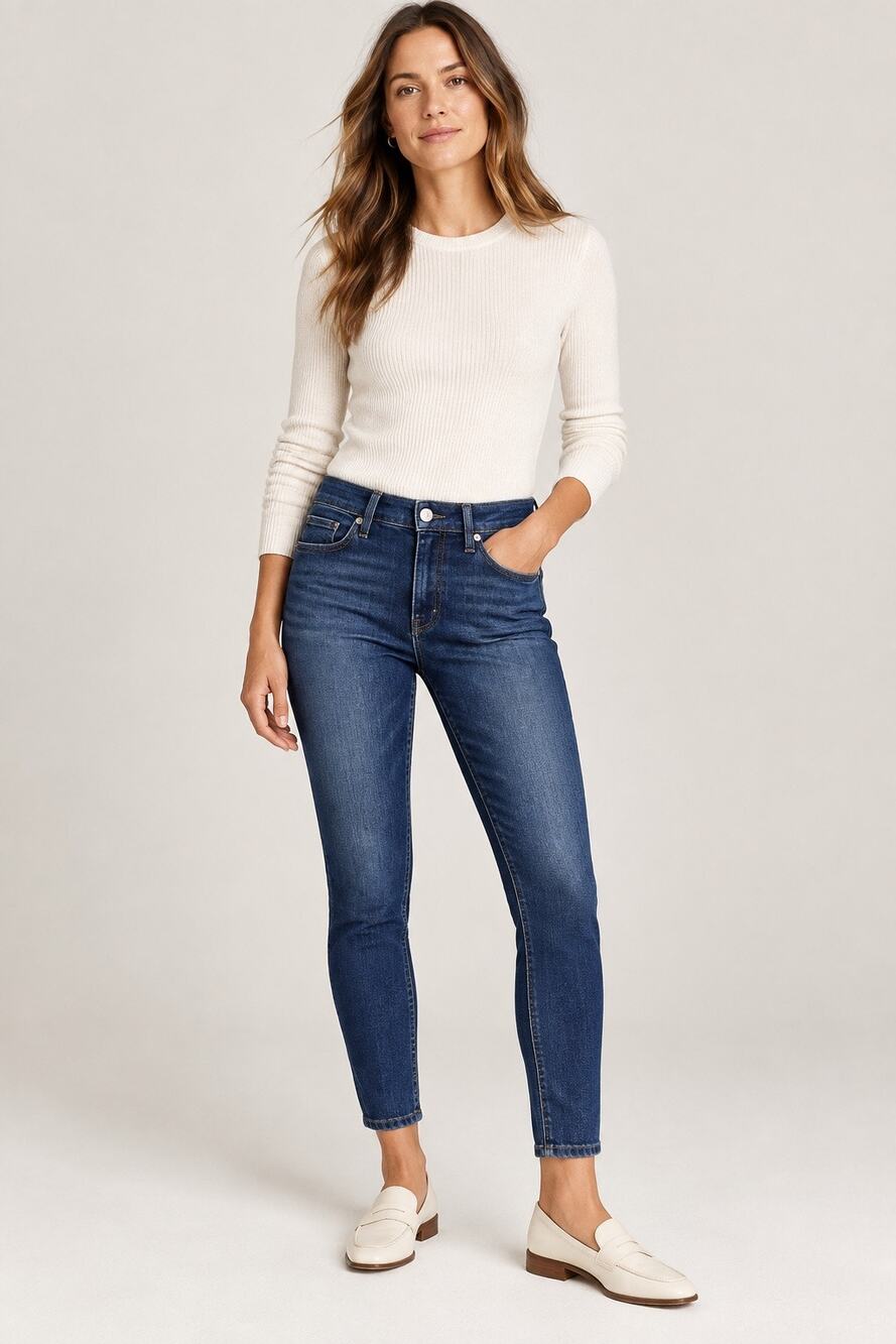 Paige Skyline Ankle Peg Skinny Jeans – Size 25